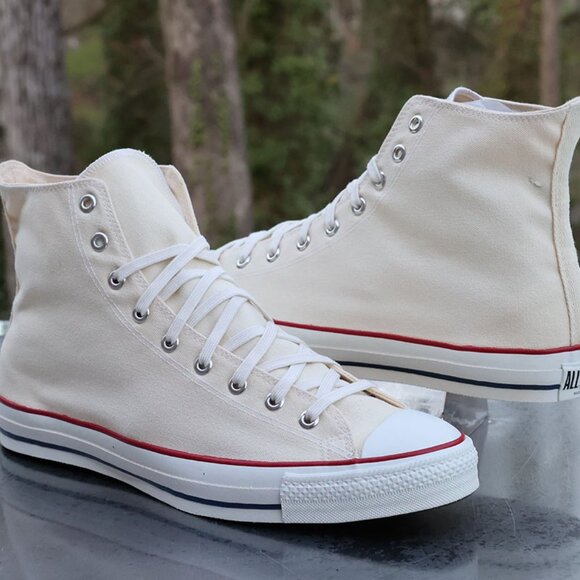 Vintage Converse Chuck Taylor All Star Hi Top White Made in USA Men’s 15 - Picture 9 of 13